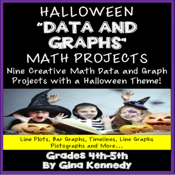 Preview of Halloween Math "Data and Graphs" Projects