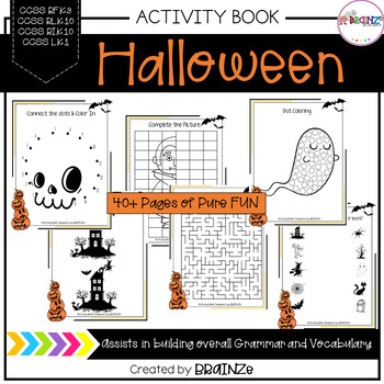 Preview of Halloween/Fall - Fun Activity Book | Kindergarten - Grade 2 |43 Worksheets