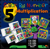 Halloween Fall Multiplication Color By Number No Prep 4.NB