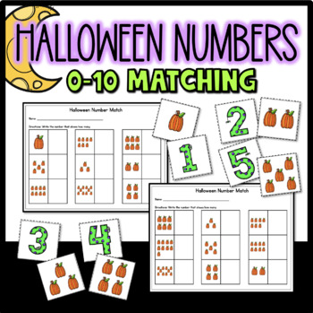 Halloween/Fall Number Matching Center 0-10 by Courtney's Creations and ...