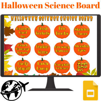 Preview of Halloween/Fall Science Experiment Choice Board - 2 Versions