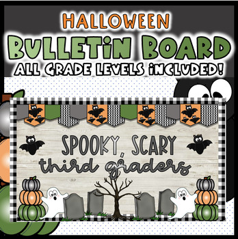 Preview of Halloween Fall Spooky Spooky Bulletin Board Decor Color October