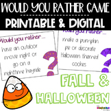 Halloween & Fall Themed - Would You Rather game | PRINTABL