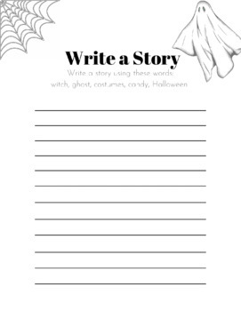 Preview of Halloween/Fall Writing Worksheets 