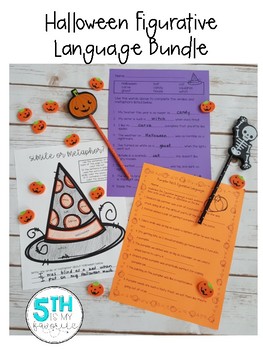 Preview of Halloween Figurative Language Bundle