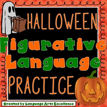 Preview of Halloween Figurative Language Practice