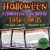 Halloween Figurative Language Task Cards for Bell-Ringers,