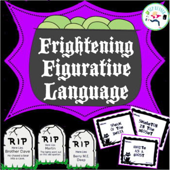 Preview of Halloween Figurative Language (middle and upper grades)