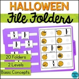 Halloween File Folder Games & Activities for Special Educa