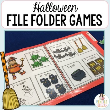 Preview of Halloween Folder Task Center Activities