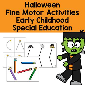 Preview of Halloween Fine Motor Bundle for Early Childhood Special Education