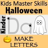 Halloween Fine Motor Skills and Letter Recognition: MAKE LETTERS!