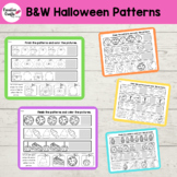 Halloween AB Patterns (Black and White) - Preschool | PreK