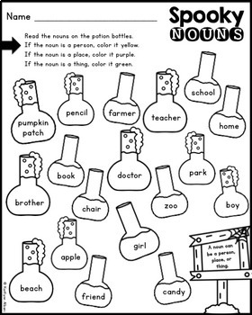  Halloween  First  Grade  Printables Math  and Literacy by 