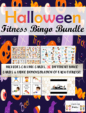 Halloween Fitness Bingo BUNDLE (30 Cards & Exercise Video 