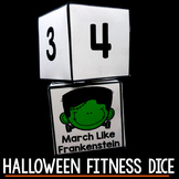 Halloween Fitness Dice - Free Halloween Activity