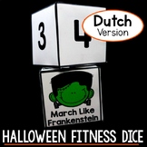 Halloween Fitness Dice - Free Halloween Activity DUTCH VERSION
