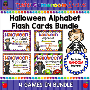 Preview of Halloween Flash Card Bundle