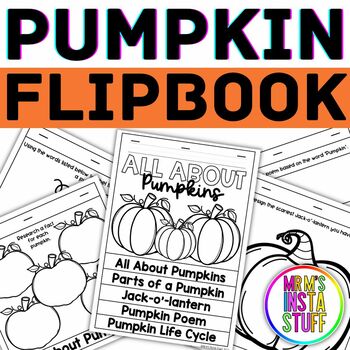 Preview of Halloween Flipbook All About Pumpkins