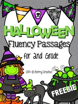 Preview of Halloween Fluency {Freebie}