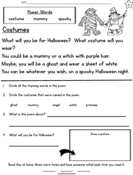Halloween Fluency Passages by Jodi Southard | Teachers Pay Teachers