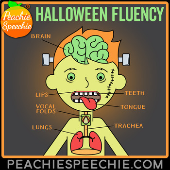 Preview of Halloween Fluency Therapy Activities (Stuttering Therapy)