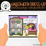 Halloween Following Commands Dress Up Activity Boom Cards