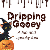 Halloween Font: Dripping Gooey, a Fun and Scary OTF Font File