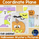 Halloween Four Quadrant Coordinate Plane Graphing Pictures