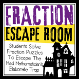 Halloween Fractions Escape Room Activity Breakout Review