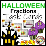 Halloween Fractions Task Cards w/ QR Codes