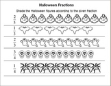 Halloween Fractions Worksheet