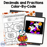 Halloween Fractions and Decimals Printable and Google™ Slides
