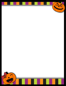 Halloween Frame Pumpkin Borders For Free by SHARE FOR TEACH CLIPARTS