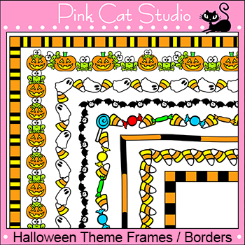 candy corn page borders