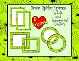 Halloween Borders {Commercial Use-Green Spider}