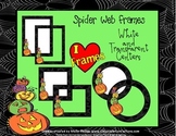 Halloween Frames {Commercial Use-Spider Web and Pumpkins}