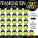Halloween Clipart - Frankenstein Letters Capital and Lower