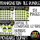 Halloween Frankenstein Letter and Number Clipart bundle