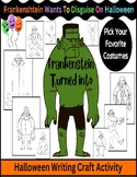 Halloween Frankenstein Coloring Pages- Writing