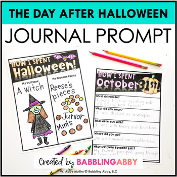 Preview of Free Halloween Activity for the Day After October 31st - Fun Fall Activity