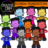 Rainbow Frankensteins {Creative Clips Digital Clipart}