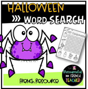 Preview of Halloween French Word Search