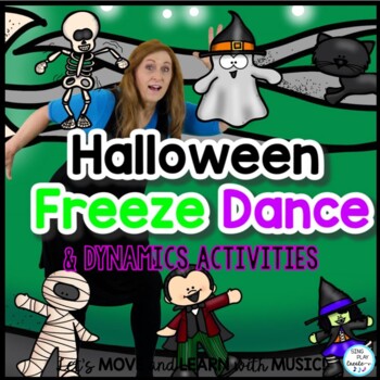 Preview of Halloween Freeze Dance, Brain Break, P.E. Exercise, Movement Activity #2: Video