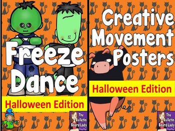 Preview of Halloween Freeze Dance and Creative Movement