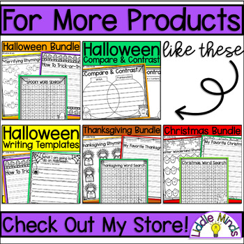 Halloween Friendly Letter Templates by Liddle Minds TPT