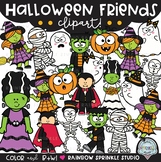 Halloween Friends Clipart {Halloween characters clipart}