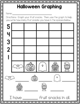  Halloween  Fruit  Snack  Graphing Page by Katie Roltgen TpT