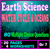 Earth Science. Oceanography, Hydrology, Water Cycle & Ocea