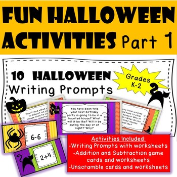 Halloween Fun Activities Part 1 by Katherine Elayne | TpT